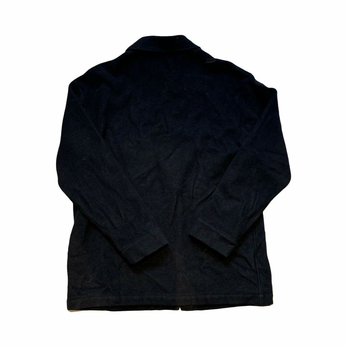 Svart funktionsjacka Aclima Reborn Lumber J för unisex i modell S, fotograferad bakifrån mot en vit bakgrund.